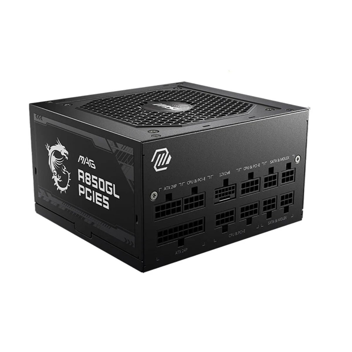 ⁦MSI MAG A850GL PCIE5 850W Power Supply - Black⁩ - الصورة ⁦3⁩