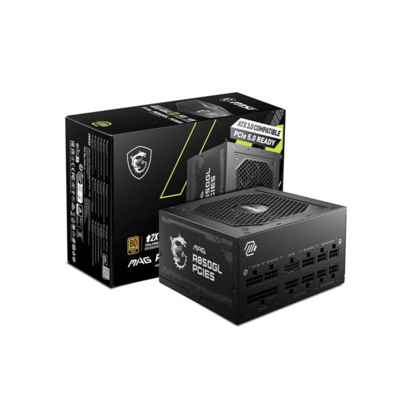MSI MAG A850GL PCIE5 850W Power Supply - Black
