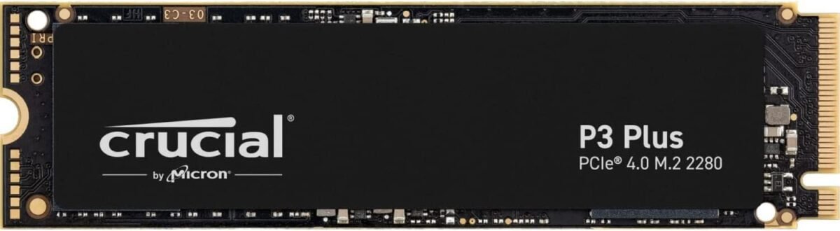 ⁦هارد SSD داخلي P3 Plus سعة 1 تيرابايت سلسلة CT1000P3PSSD8 بتقنية 3D NAND ذاكرة مستديمة NVMe منفذ PCIe M.2 من كروشال⁩ - الصورة ⁦1⁩