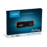 هارد SSD داخلي P3 Plus سعة 1 تيرابايت سلسلة CT1000P3PSSD8 بتقنية 3D NAND ذاكرة مستديمة NVMe منفذ PCIe M.2 من كروشال