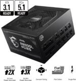 ⁦Power Supply Msi Mag A850GL /  850W 80 Plus Gold ATX3.0 Fully Modular⁩ - الصورة ⁦3⁩