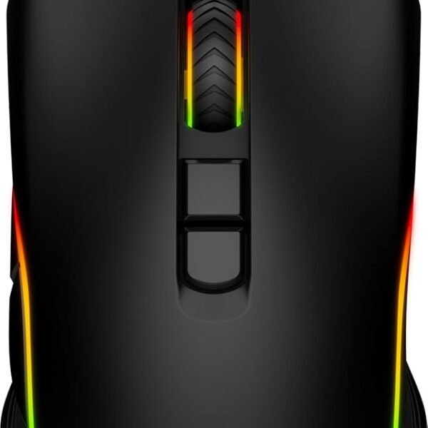 MSI Forge GM300 Lightweight Gaming USB RGB Adjustable up to 7200 DPI Desktop Laptop Gaming Mouse,Black