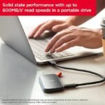 ⁦SanDisk Portable SSD 2TB- up to 800MB/s Read Speed⁩ - الصورة ⁦4⁩