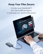 ⁦قرص صلب خارجي Lexar SL500 SSD بسعة 1 تيرابايت، USB 3.2 Gen2x2، سرعة قراءة تصل إلى 2000 ميجابايت/ثانية، سرعة كتابة تصل إلى 1800 ميجابايت/ثانية، متوافق مع أجهزة iPhone 15 Series/Mac/PS5/XBOX/Laptop/PC (LSL500X001T-RNBNG)⁩ - الصورة ⁦4⁩