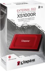 هارد قرص تخزين صلب SSD خارجي XS1000 2TB USB 3.2 الجيل الثاني محمول ذو حالة ثابتة من كينجستون - أحمر -SXS1000R/2000G - Image 2