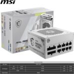 مزود طاقة ايه تي اكس معياري بالكامل 850 وات - ماج A850GL PCIE5 أبيض من ام اس اي - (اكتيف بي اف سي/80 بلس جولد) - Image 3